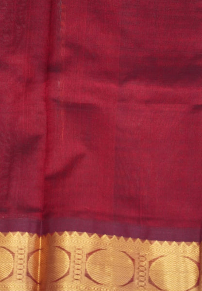 Pure Silk Cotton Saree- Palum Pazhamum Small Checks
