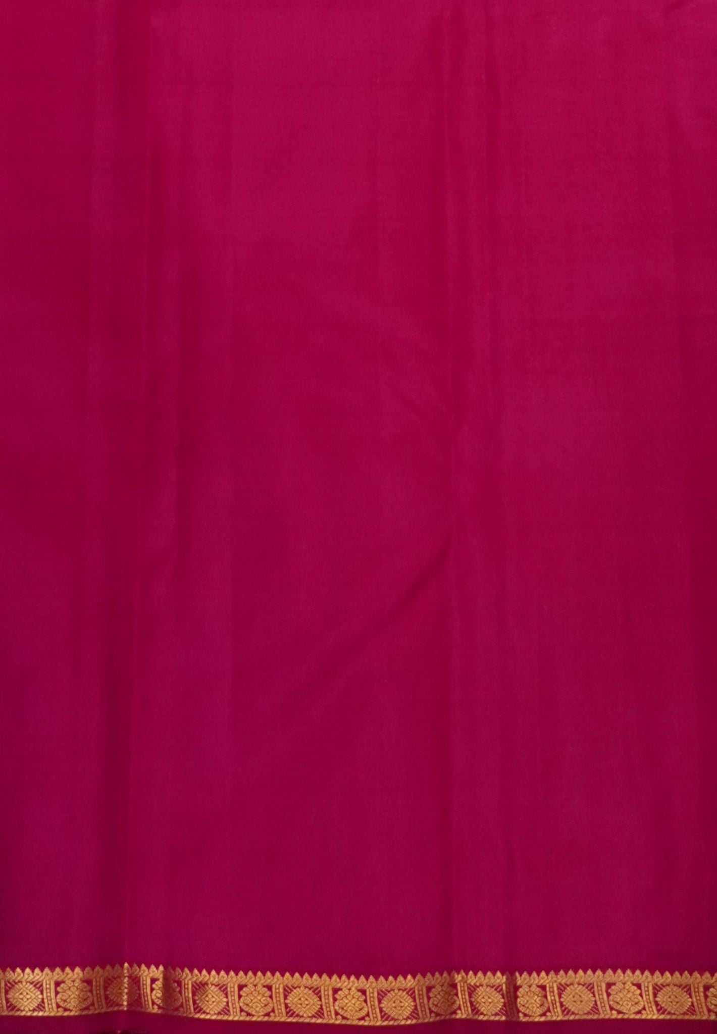 Pure Kanchipuram Silk Saree-Bronze Pink with Small Border