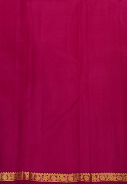 Pure Kanchipuram Silk Saree-Bronze Pink with Small Border