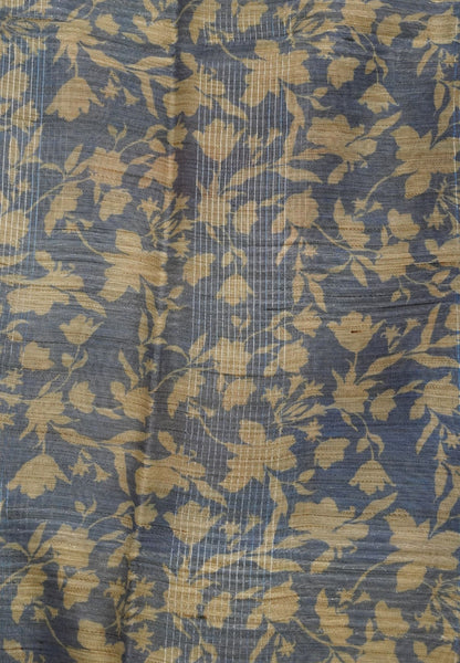 Semi Linen Saree - Multi Shade Blue