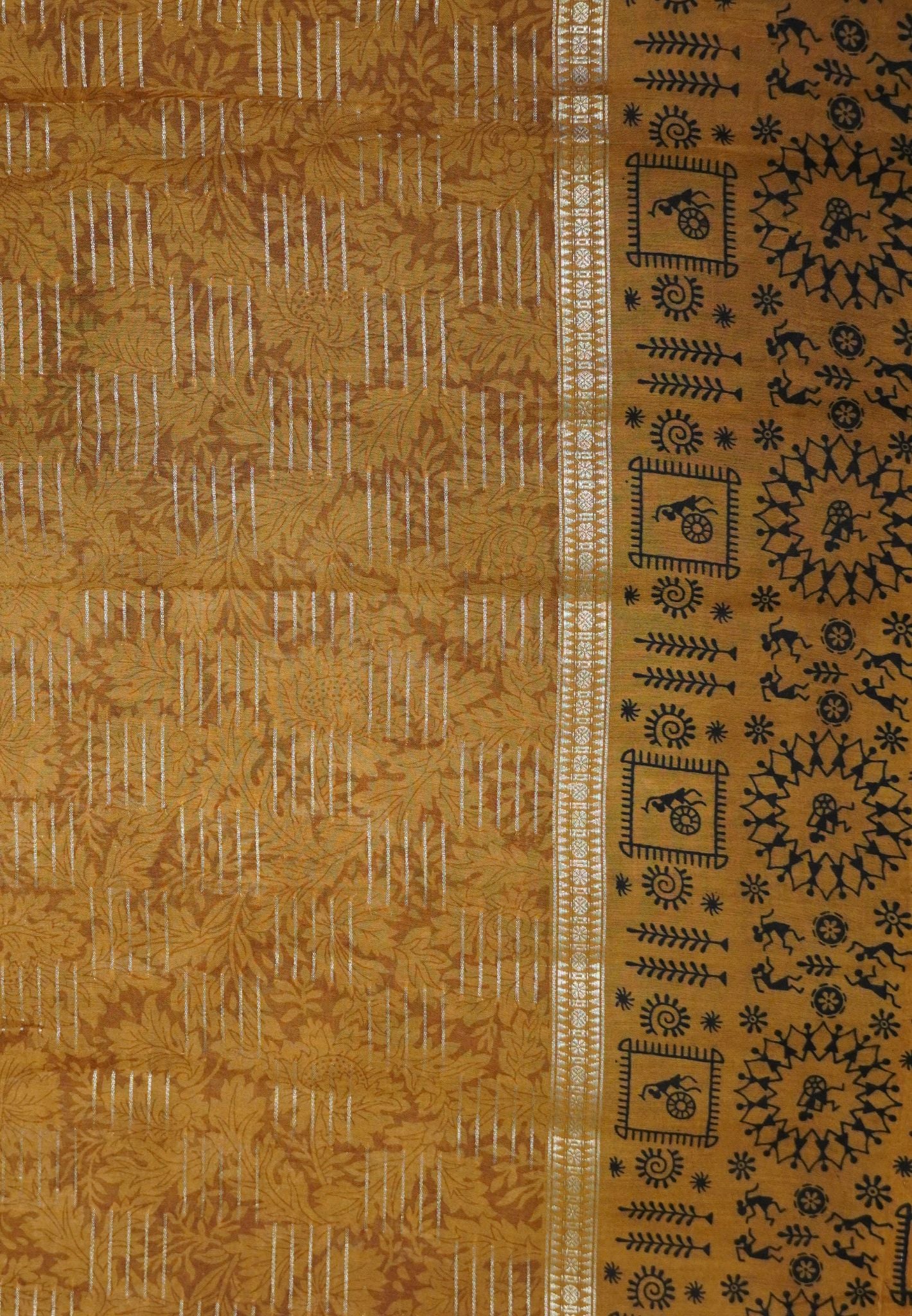 Viscose Saree - Brown