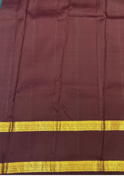 Pure Kanchipuram Silk Saree - Mayil Butta Peacock Green