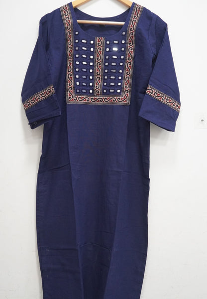 Kurti-Mirror Work