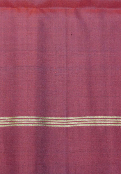 Soft Silk Saree with Kolam Weave - Maroon