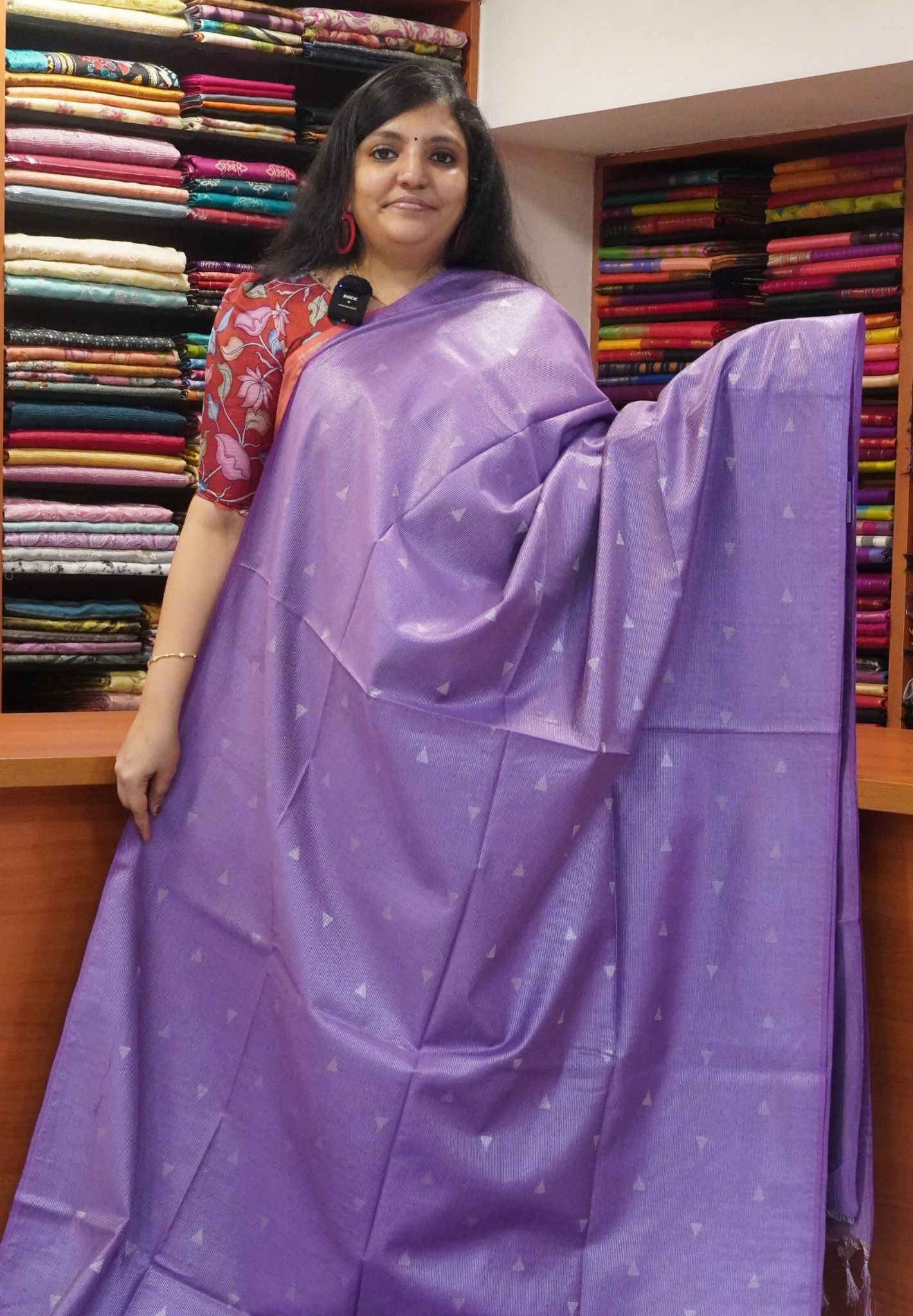 Bhagalpur Tissue Saree- Purple