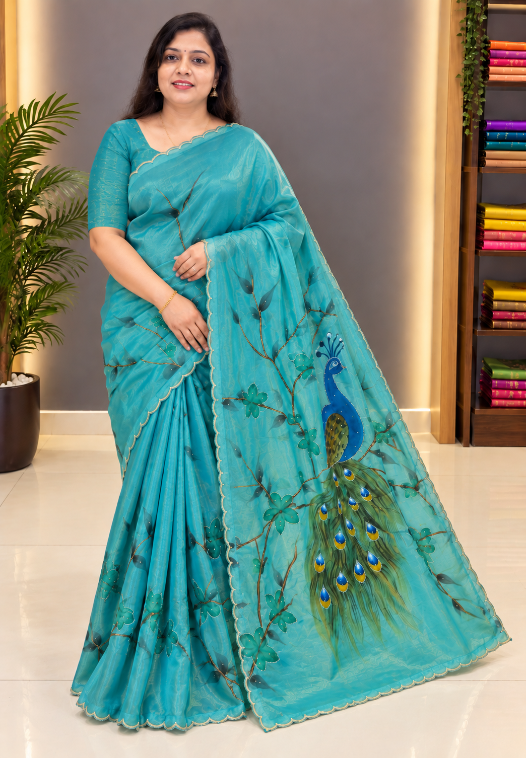 Designer Saree-Sky Blue