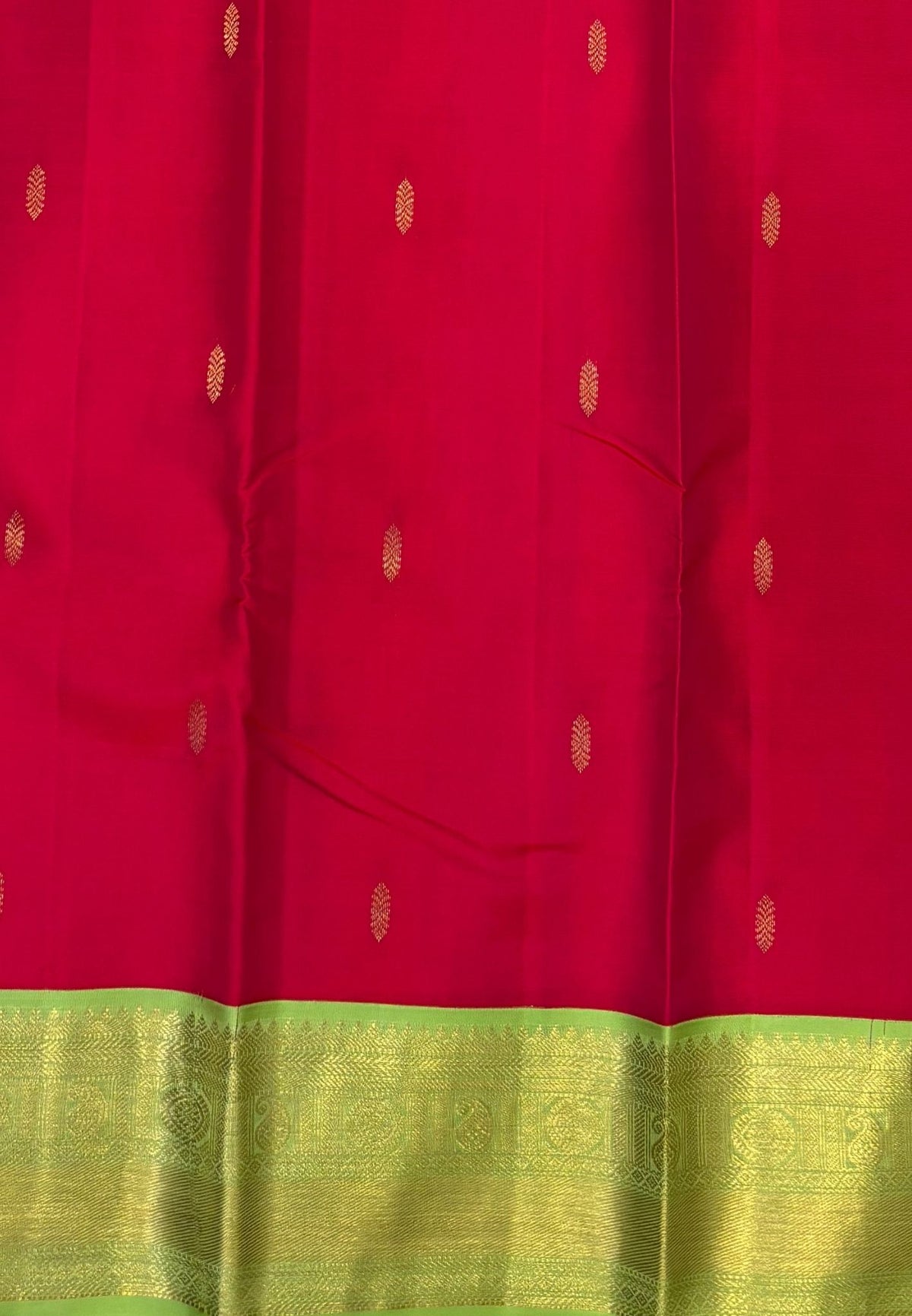 Pure Kanchipuram Silk Saree -Redish Pink