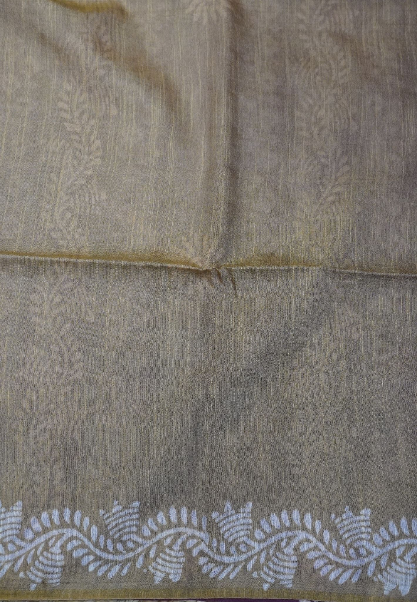 Bhagalpur Cotton Saree-Purple