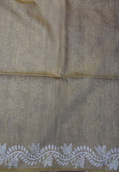 Bhagalpur Cotton Saree-Purple