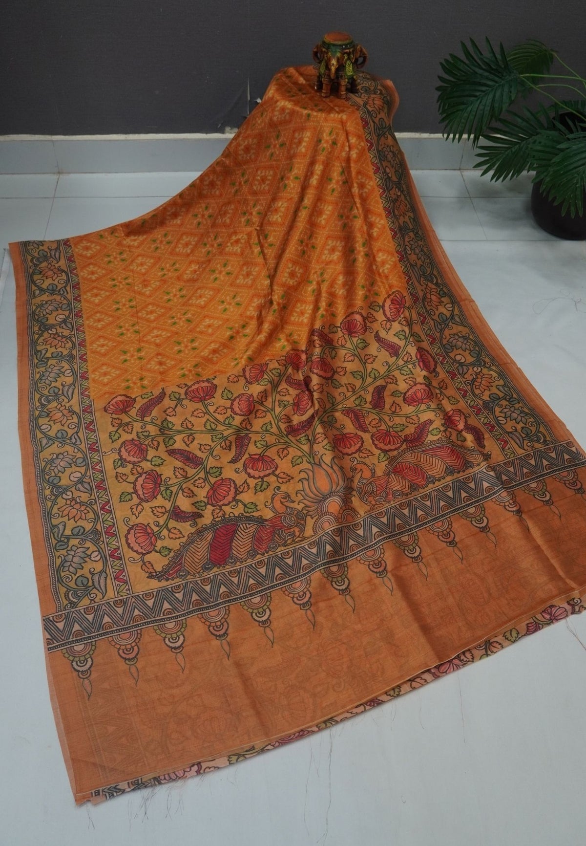 Premium Silk Saree-Mustard