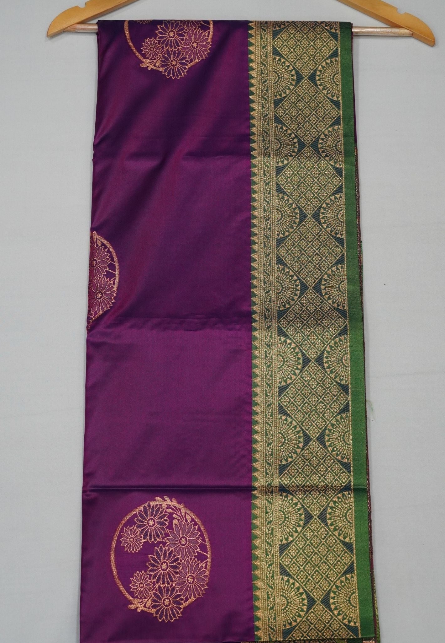 Semi Silk Saree-Wine