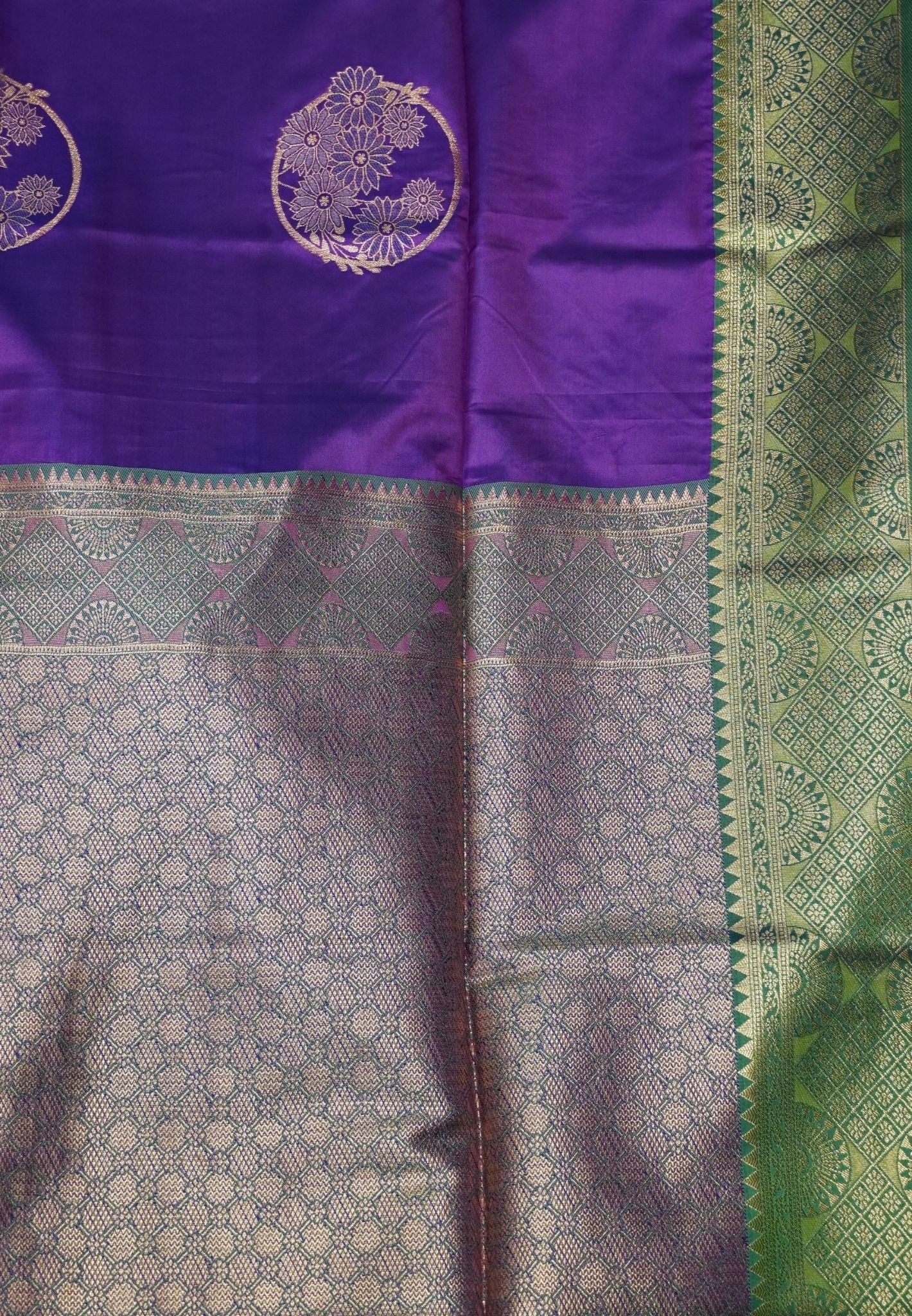 Semi Silk Saree-Wine