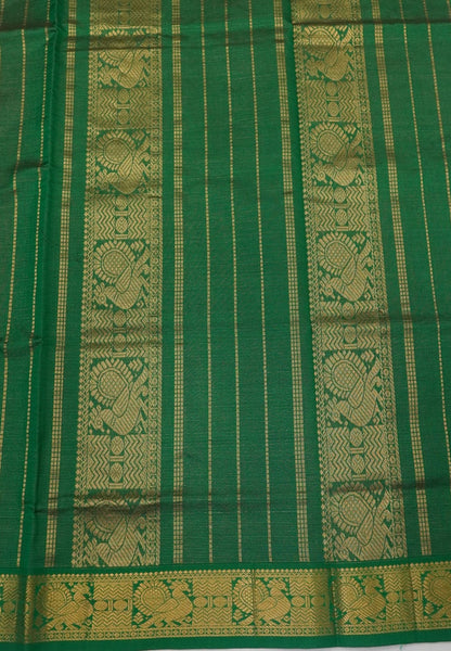 Pure Silk Cotton Saree-Maroon-Cream Annapakshi in Vairaoosi Patten