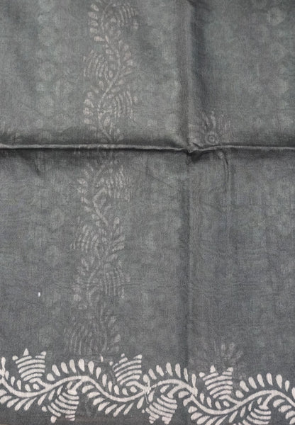Bhagalpur Cotton Saree-Sea Green