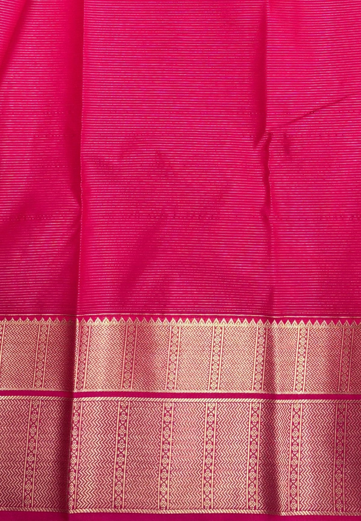 Budget Kanchipuram Saree-Navy Blue with Contrast Border