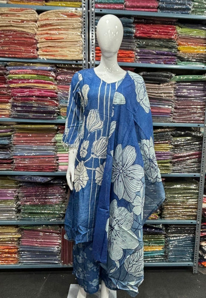 Ocean Petals 3Pcs Salwar Suit