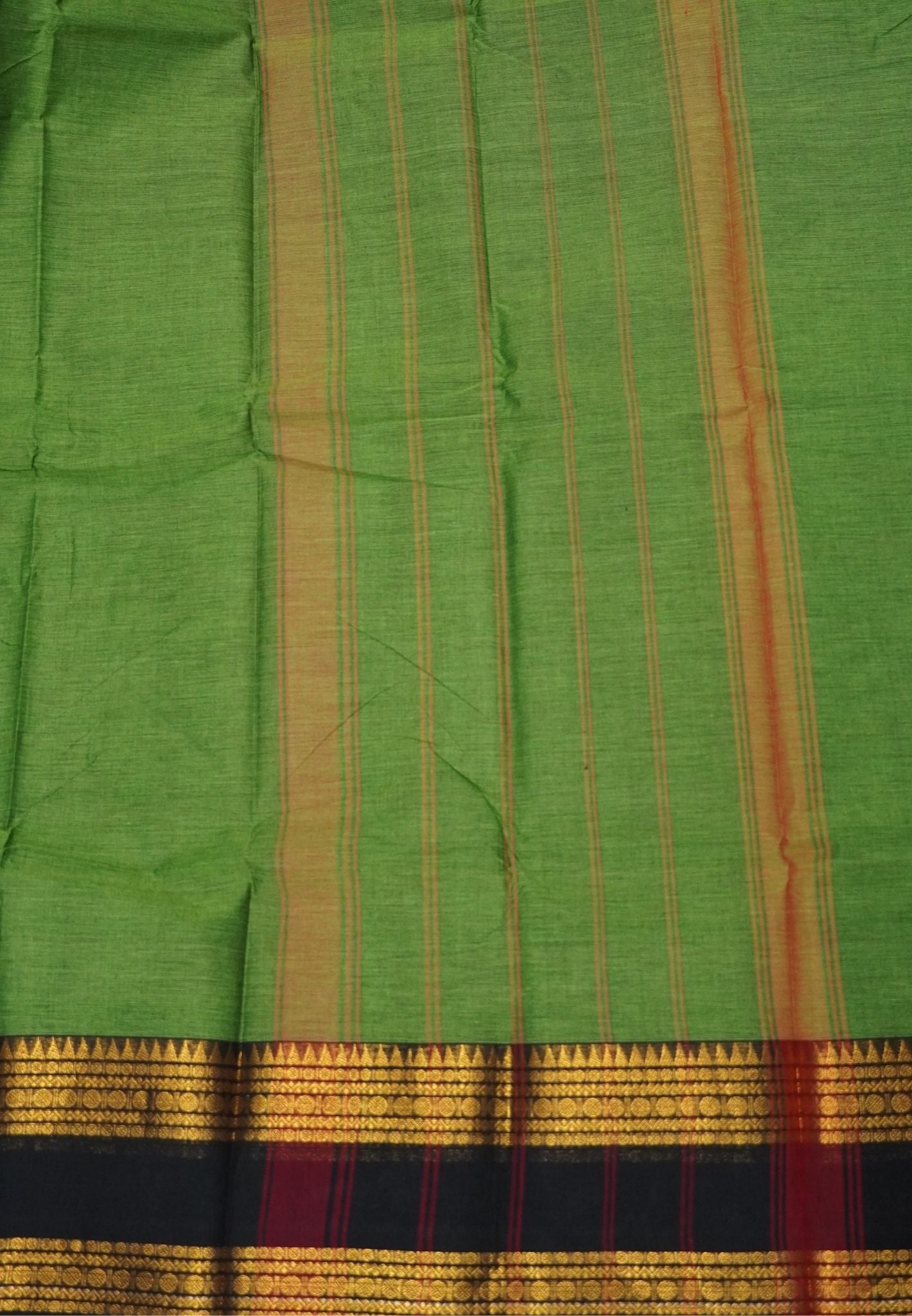 Chettinadu Cotton Saree-Light Green with Retapet Border
