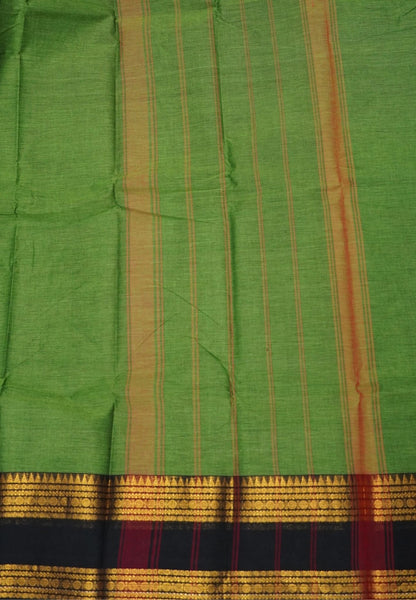 Chettinadu Cotton Saree-Light Green with Retapet Border