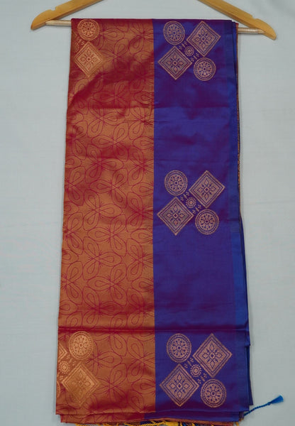 Semi Silk Saree-Golden Pink