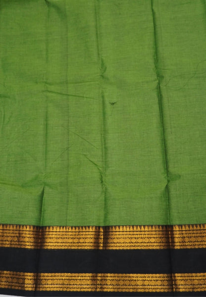 Chettinadu Cotton Saree-Light Green with Retapet Border