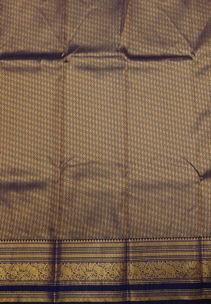 Budget Kanchipuram Saree-Violet with Gaja Border