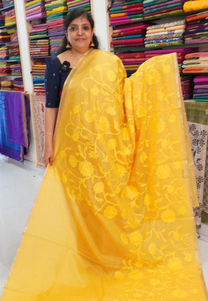 Silk Kota Saree - Yellow
