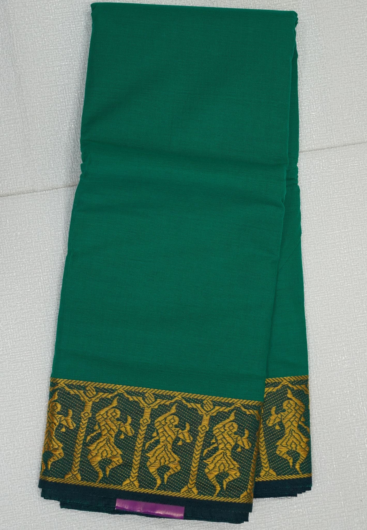 Cotton Dance Saree-Ramar Green