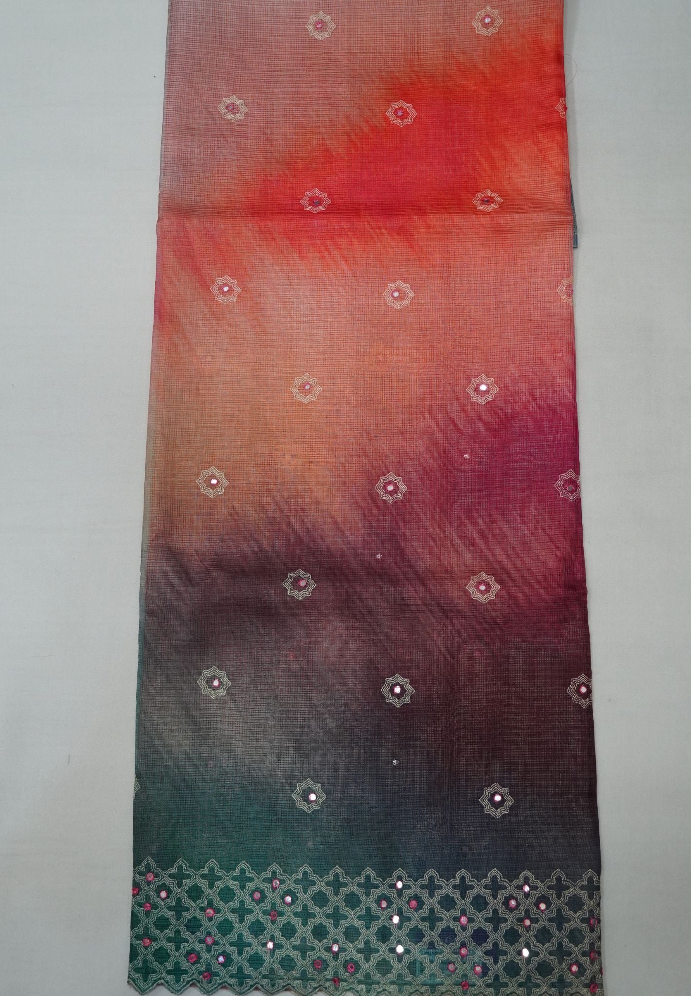 Kota Saree-Multicolor with Mirror Work