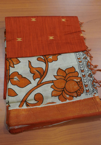 Unstitched Sawar Suit - Kalamkari Dupatta