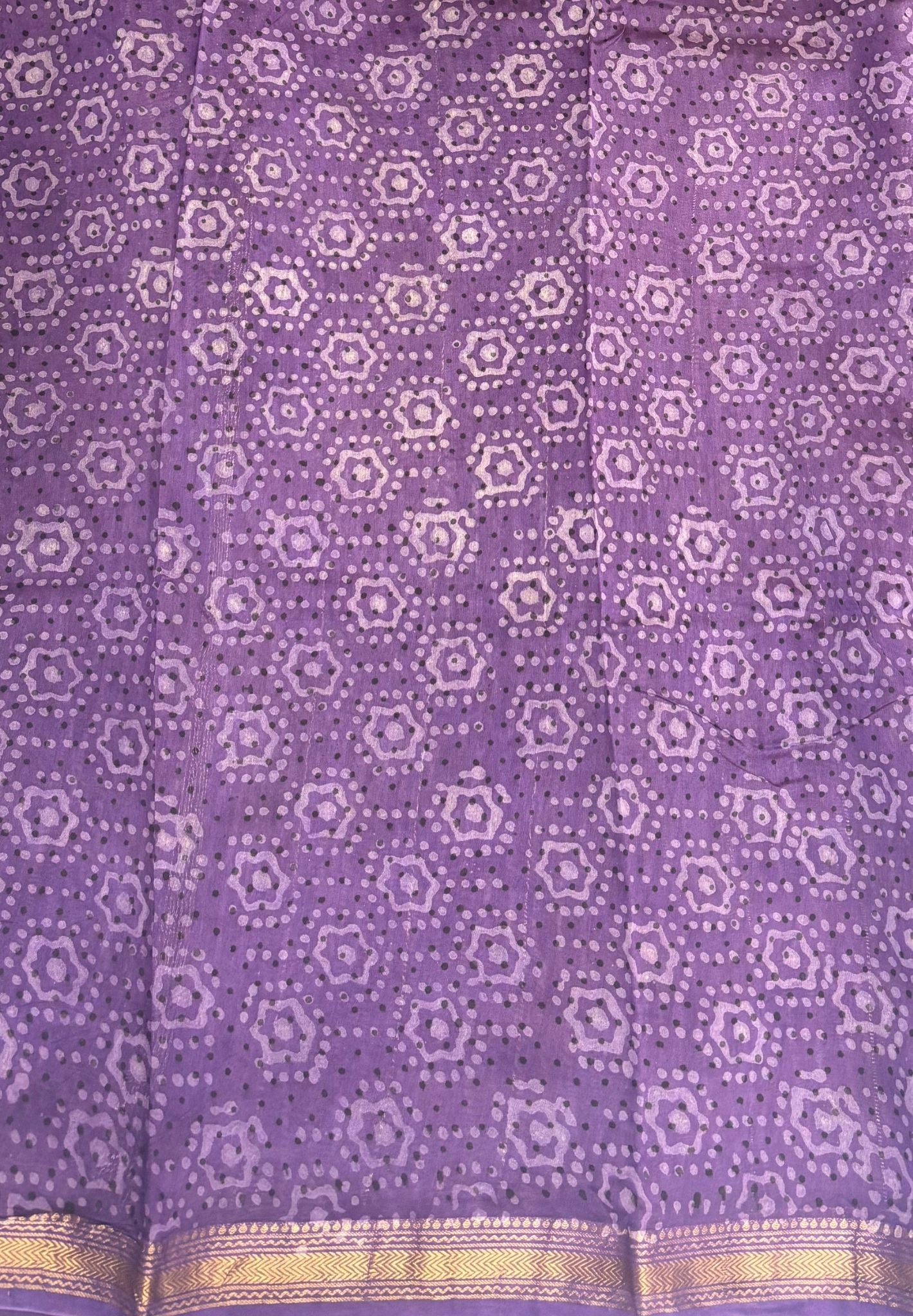 Pure Maheshwari Silk Cotton Saree-Dark Brown