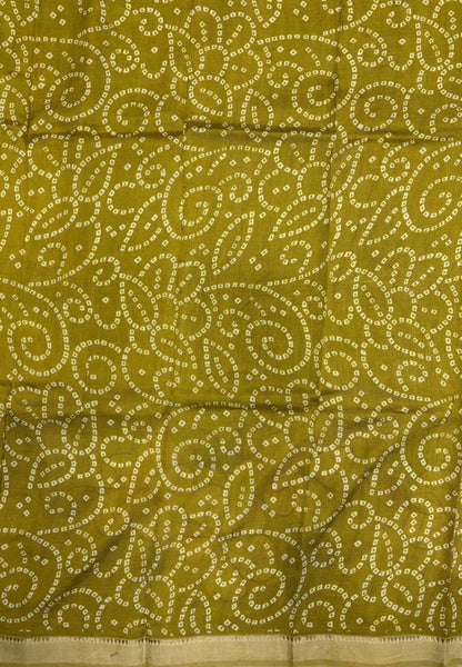 Pure Mangalgiri Silk Saree-Flourscent Green in Floral Print with Small Border