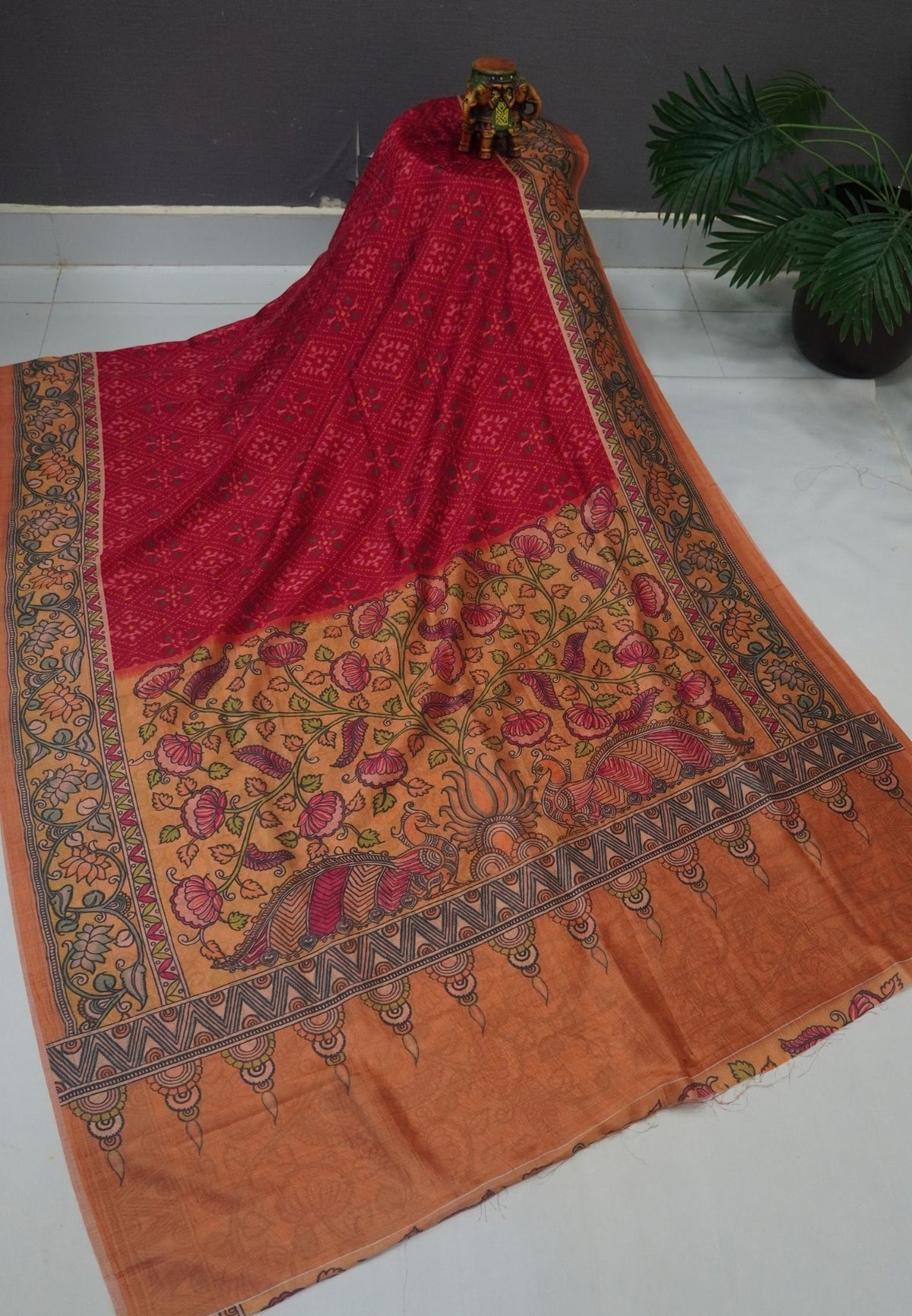 Premium Silk Saree-Pink