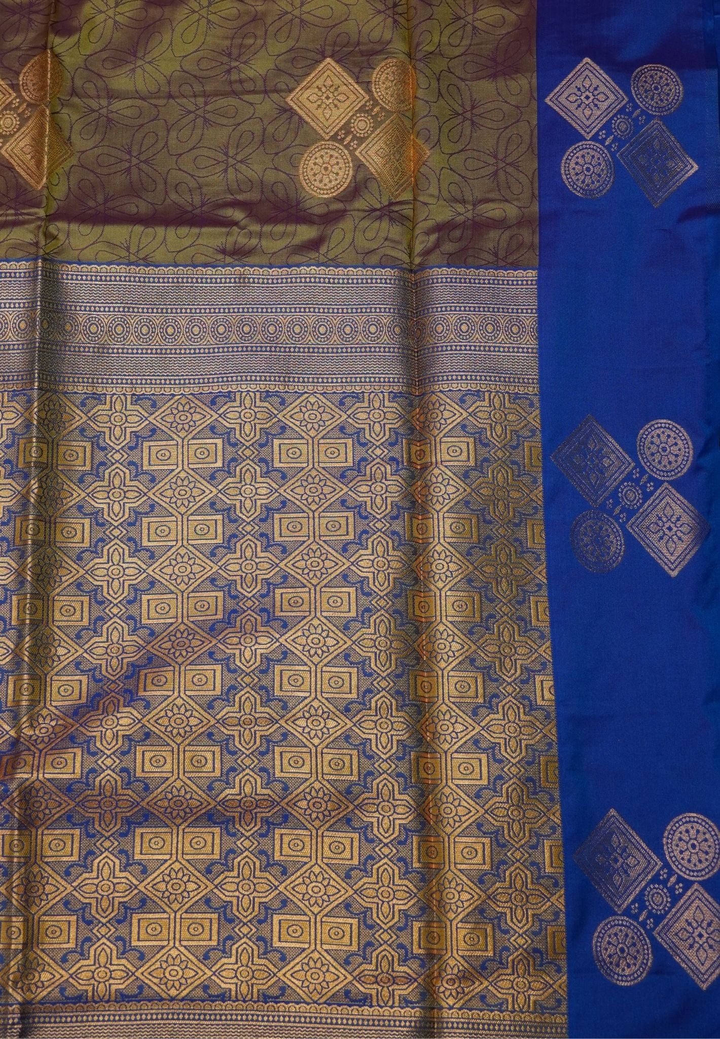 Semi Silk Saree-Golden Brown