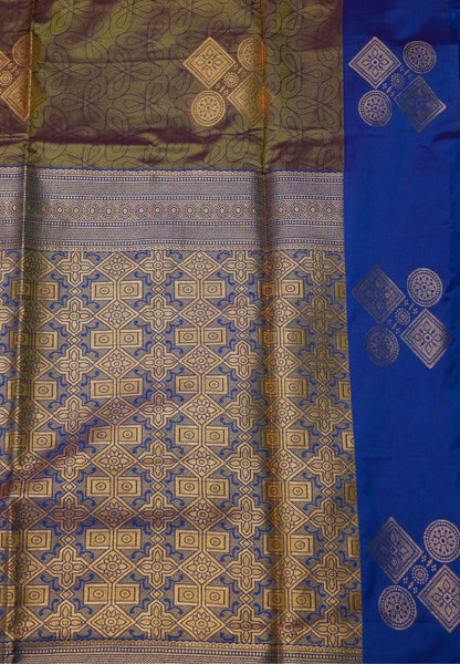 Semi Silk Saree-Golden Brown