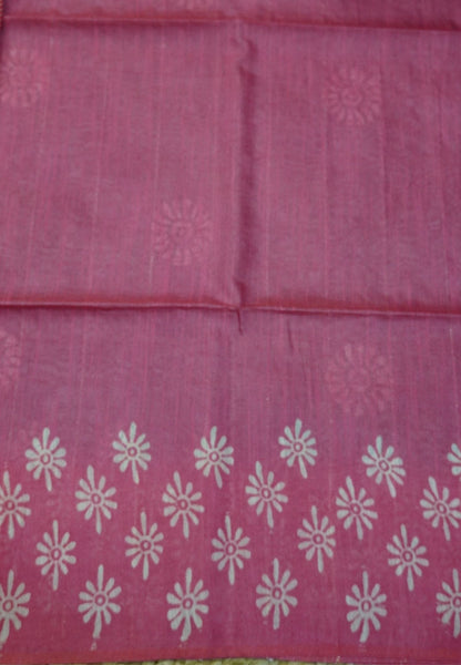 Bhagalpur Cotton Saree-Grey