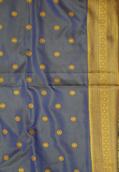 Semi Silk Saree-Golden Brown