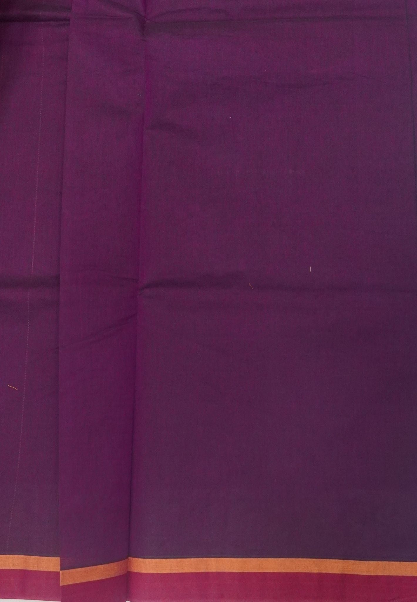Cotton Saree-Wine in Thread Work