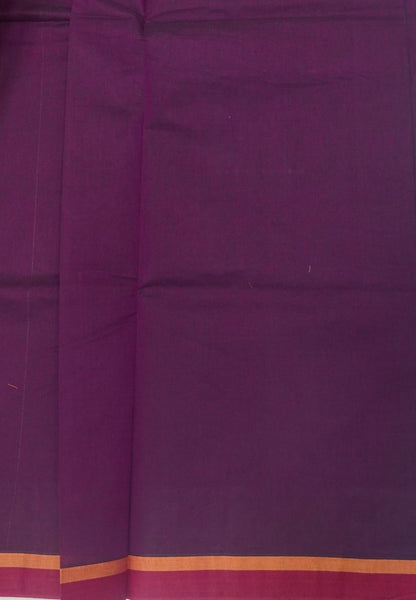 Cotton Saree-Wine in Thread Work