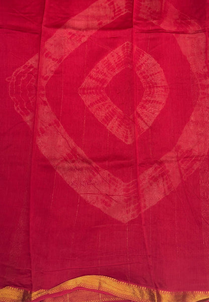 Pure Maheshwari Silk Cotton Saree-Off White