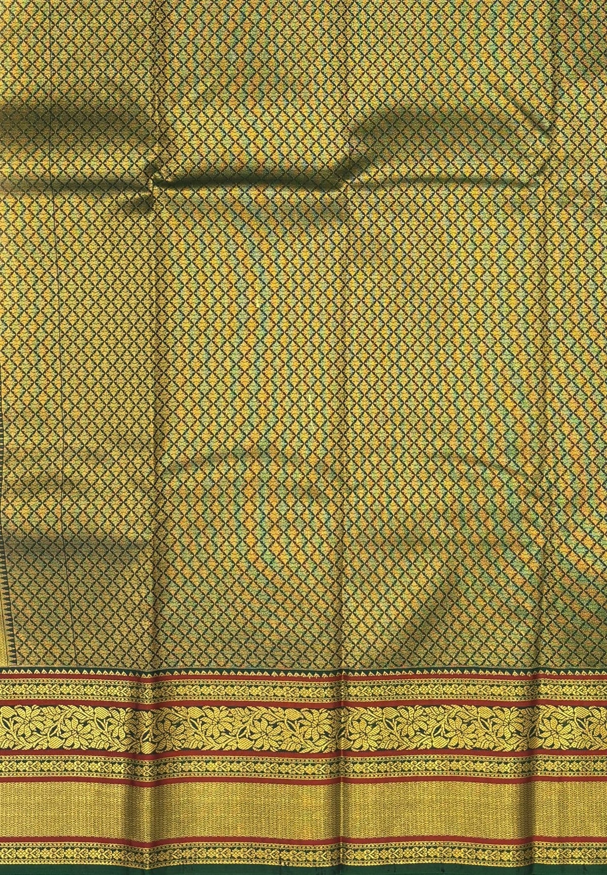 Budget Kanchipuram Saree-Baby Pink In Floral Zari Panel With Contrast Border