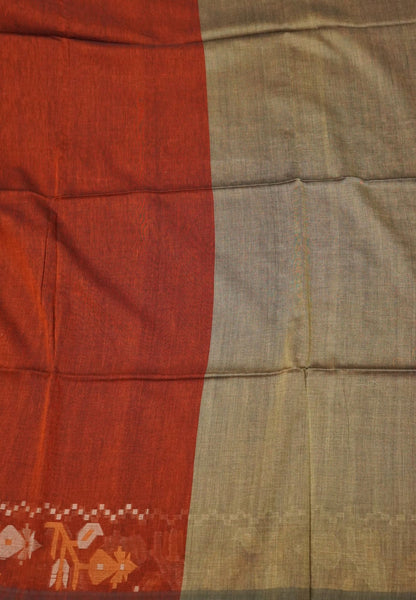 Handloom Cotton Saree- Honey Kalash Jamdhani Border