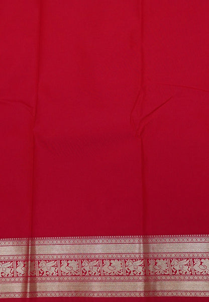 Budget Kanchipuram Saree-Red