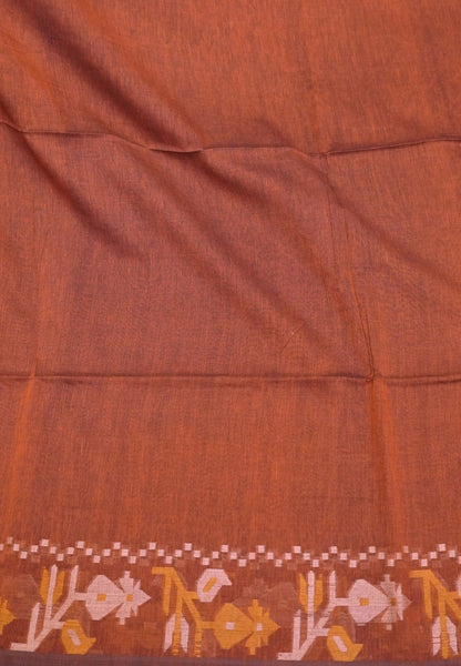 Handloom Cotton Saree- Honey Kalash Jamdhani Border