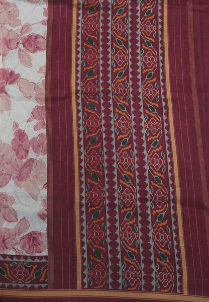 Premium Silk Saree-White