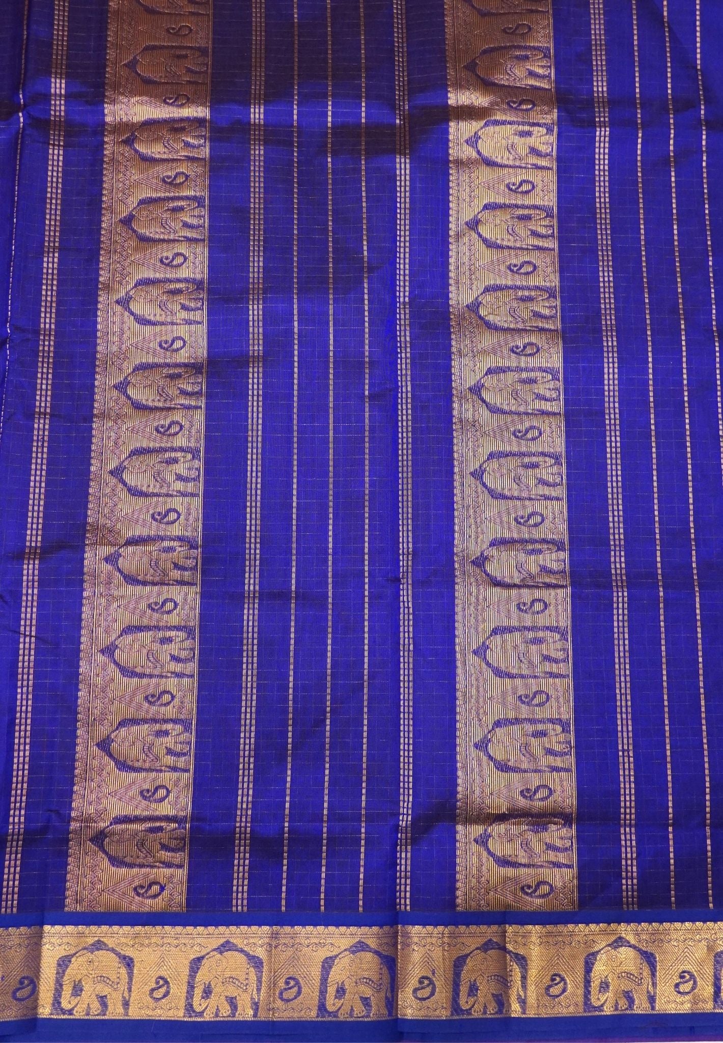 Pure Silk Cotton Saree-Magenta with Contrast Border in Lakshdeepam