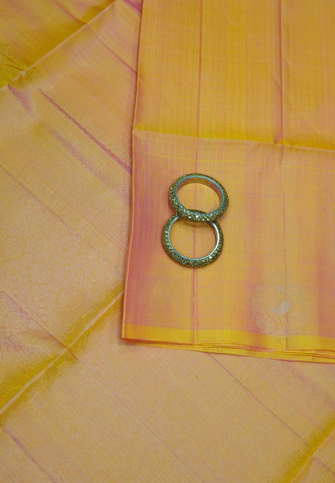 Pure Soft Silk Saree - Yellowish Pink