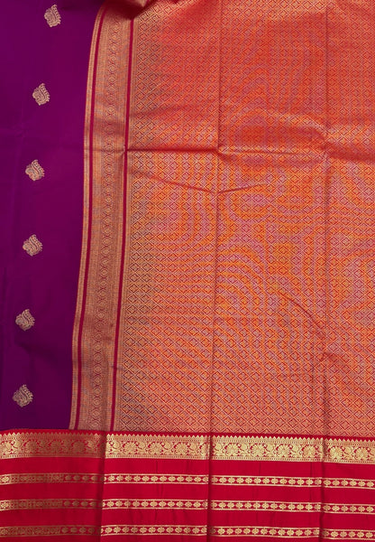 Budget Kanchipuram Saree-Vadamali with Contrast Border