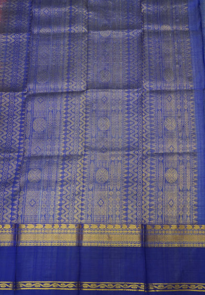 Pure Silk Cotton Saree-Rani Pink
