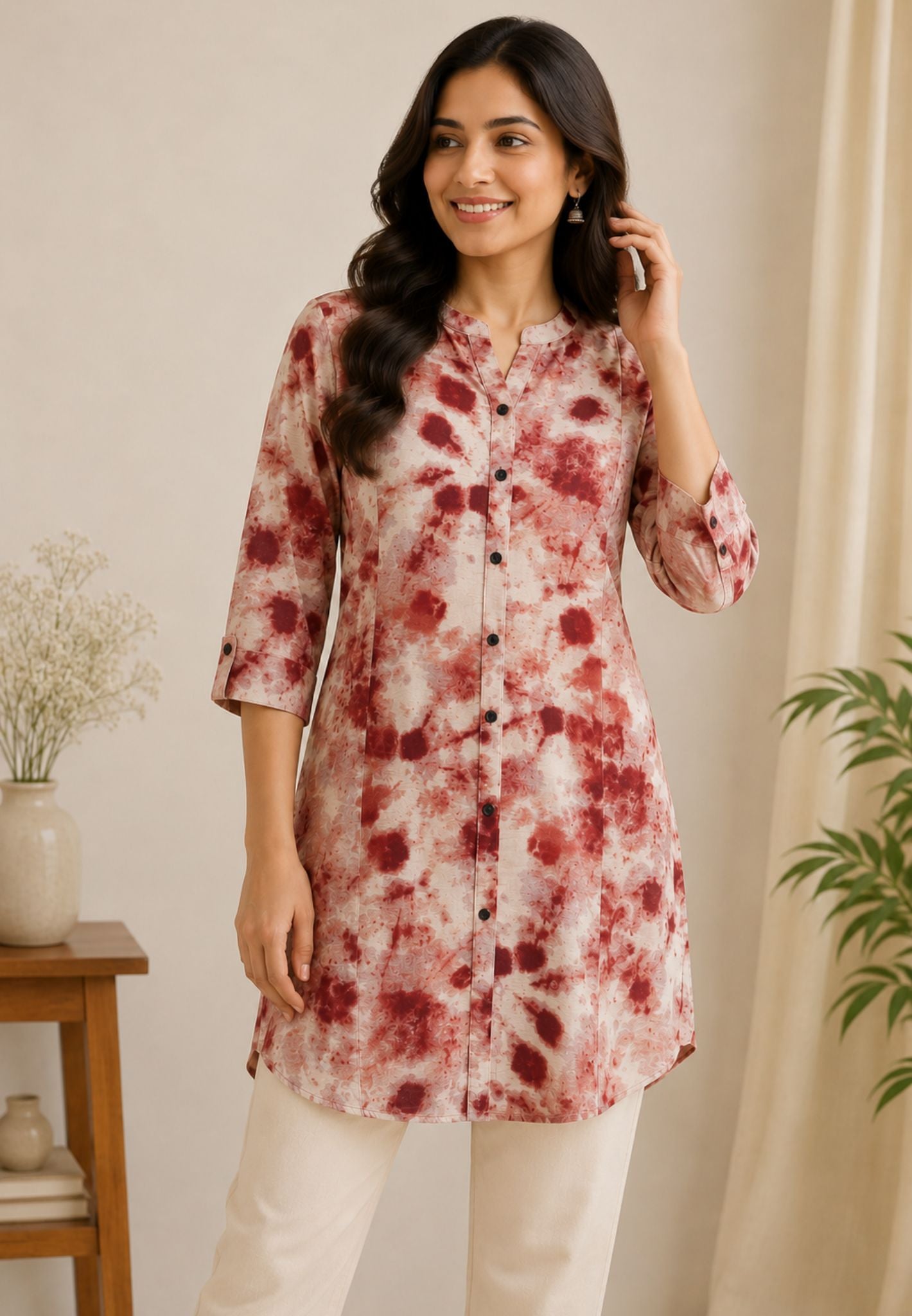 Tunic-Maroon