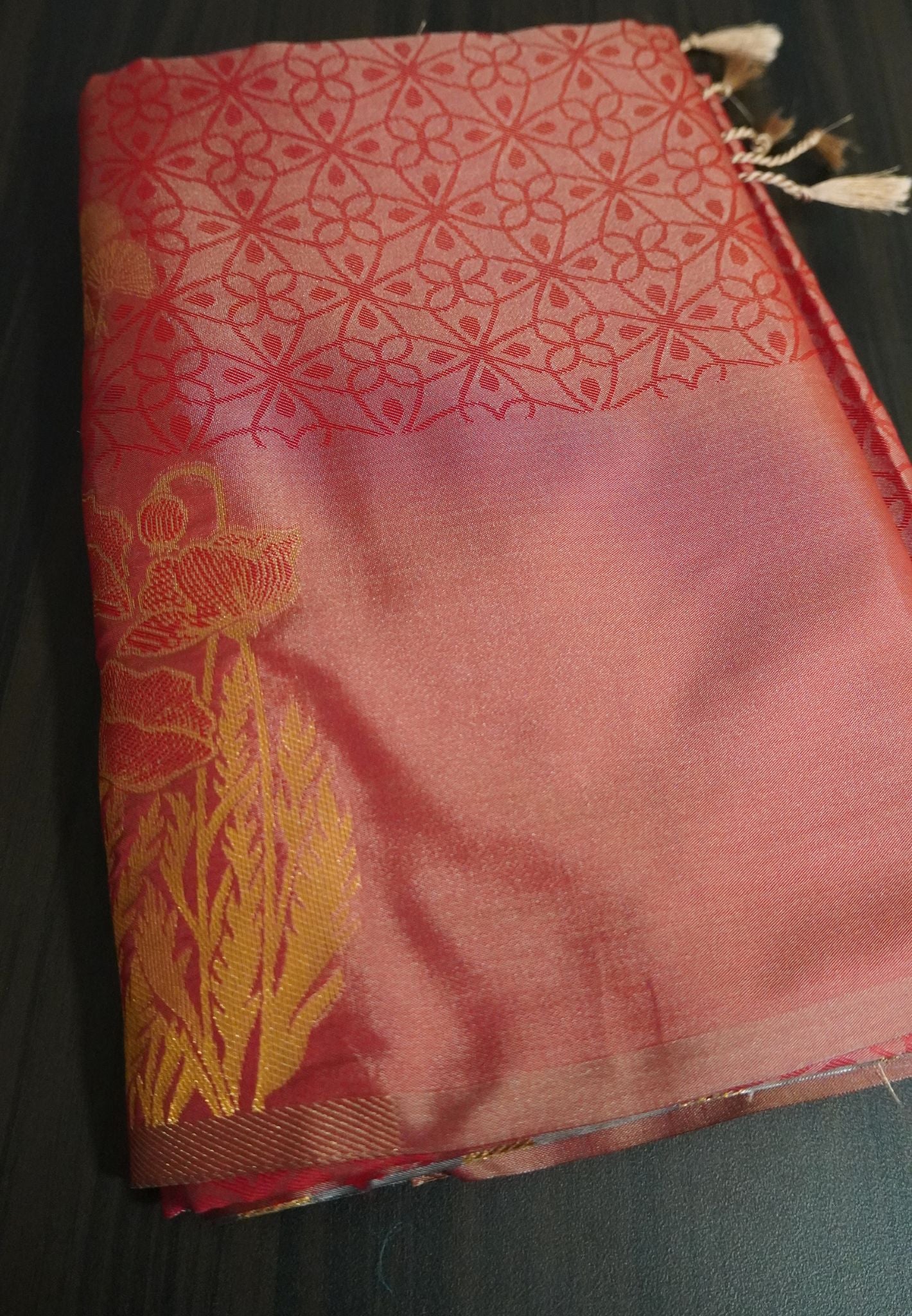 Semi Soft Silk Saree - Red